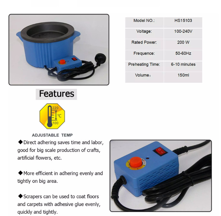 Keratin Melting Pot For Hair Extension